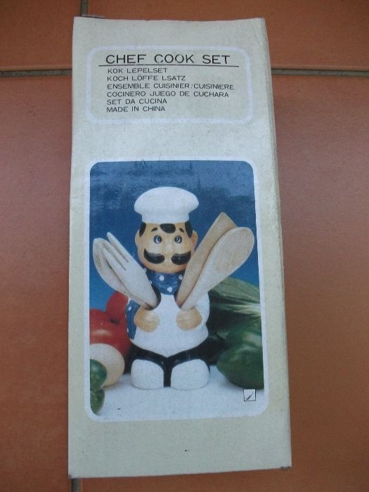 Suporte cerâmico para utensílios de cozinha (Como NOVO)