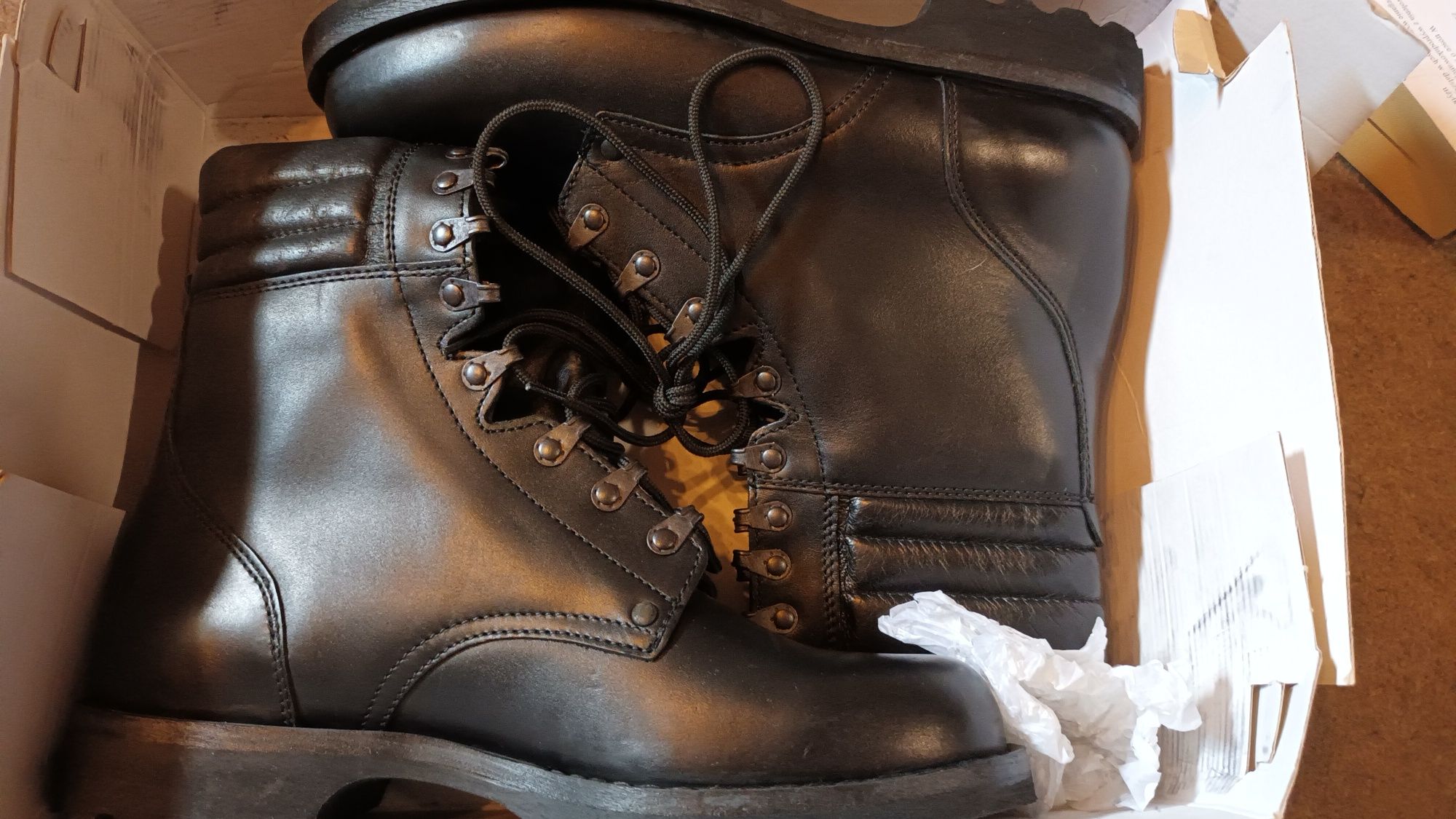 Buty taktyczne skórzane Wojas  policja ochrona wojsko