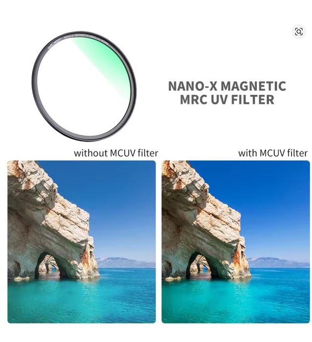 Набір фільтрів K&F Concept Nano-X filter — 82 mm UV, CPL, ND1000