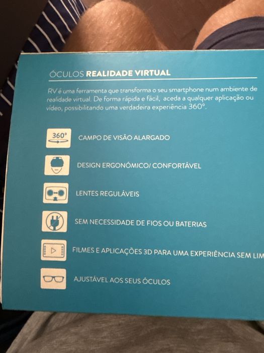 Oculos de Realidade Virtual Smartphone