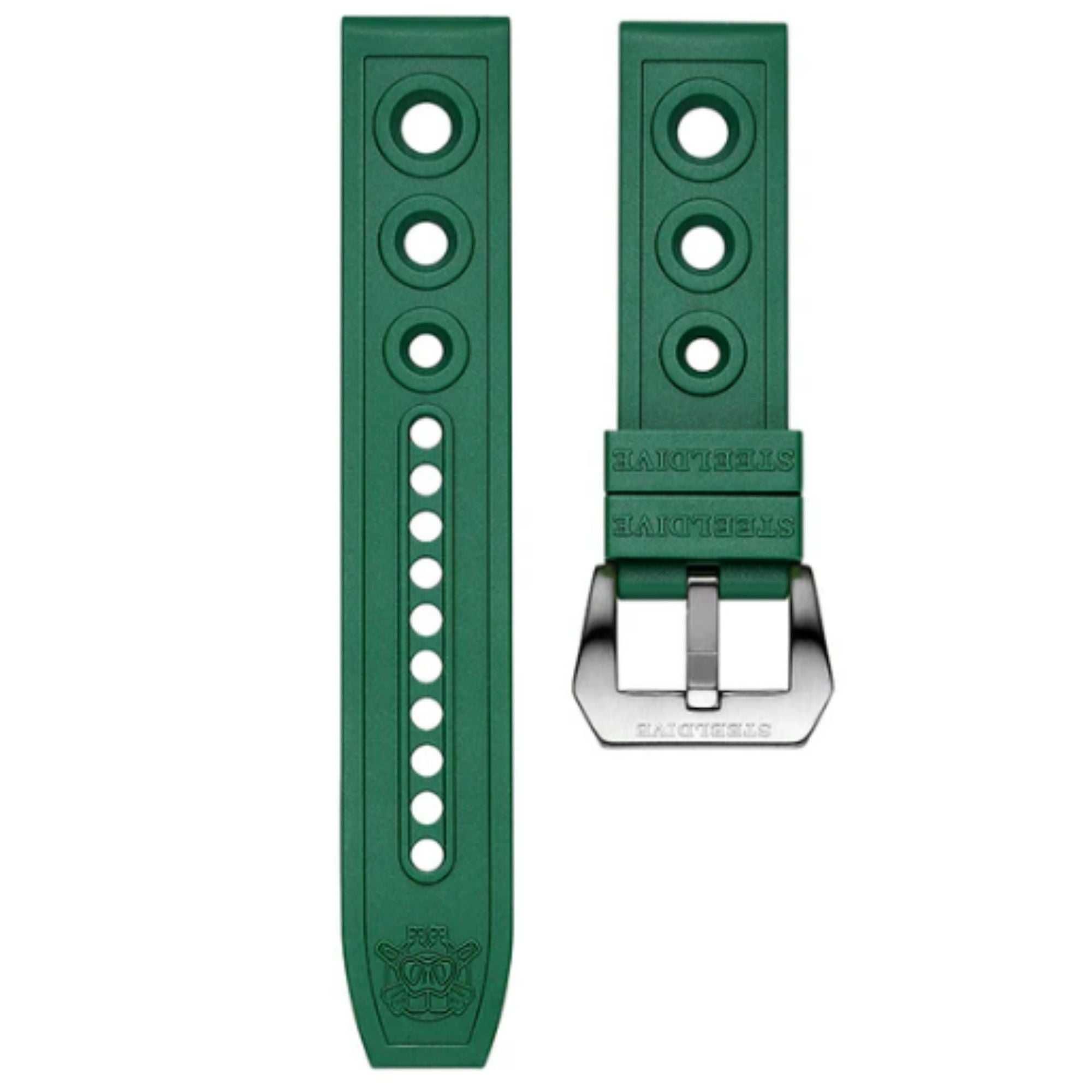 NOWY Steeldive SD1975 Green – Diver 300M – Tuna Homage + 2 paski