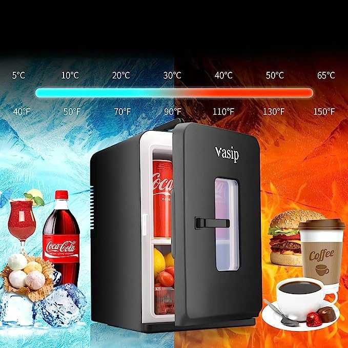 Vasip Przenośna mini lodówka 15L chłodzenie grzanie ECO AC 230V DC 12V