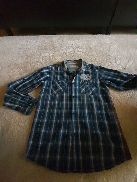 Camisa azul manga tiffosi
