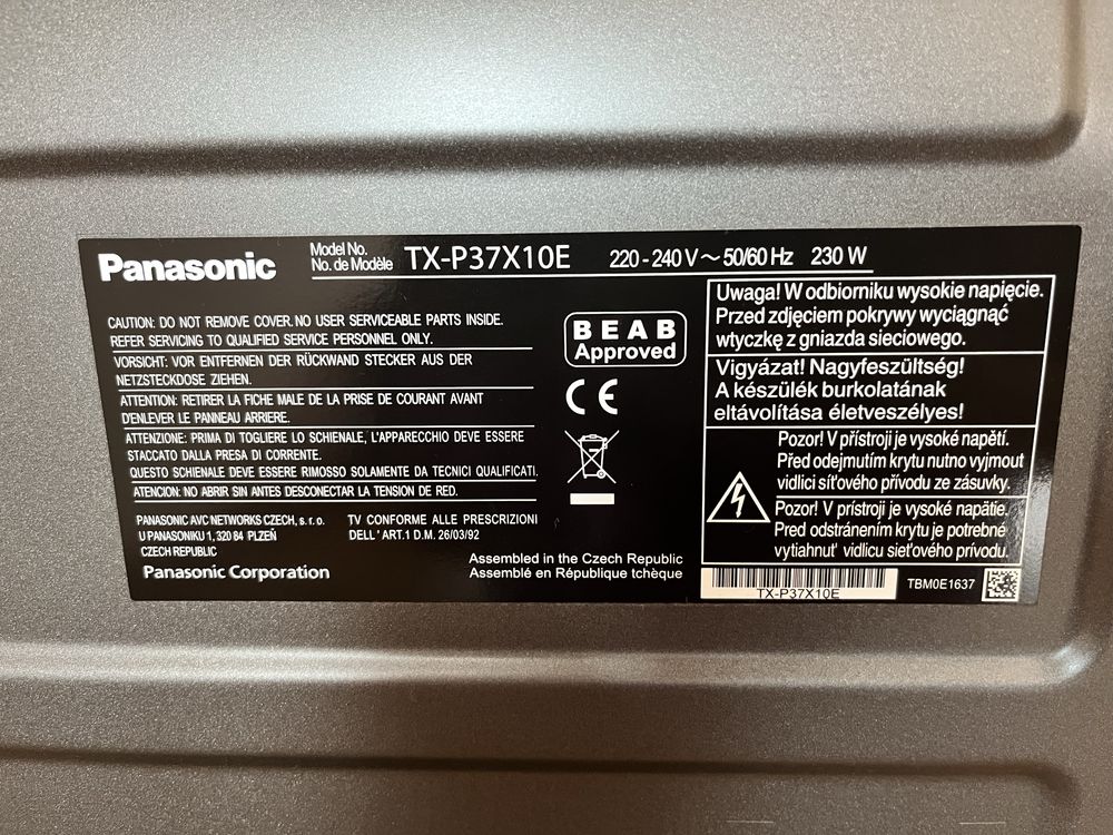 TV Plasma 37” | Panasonic