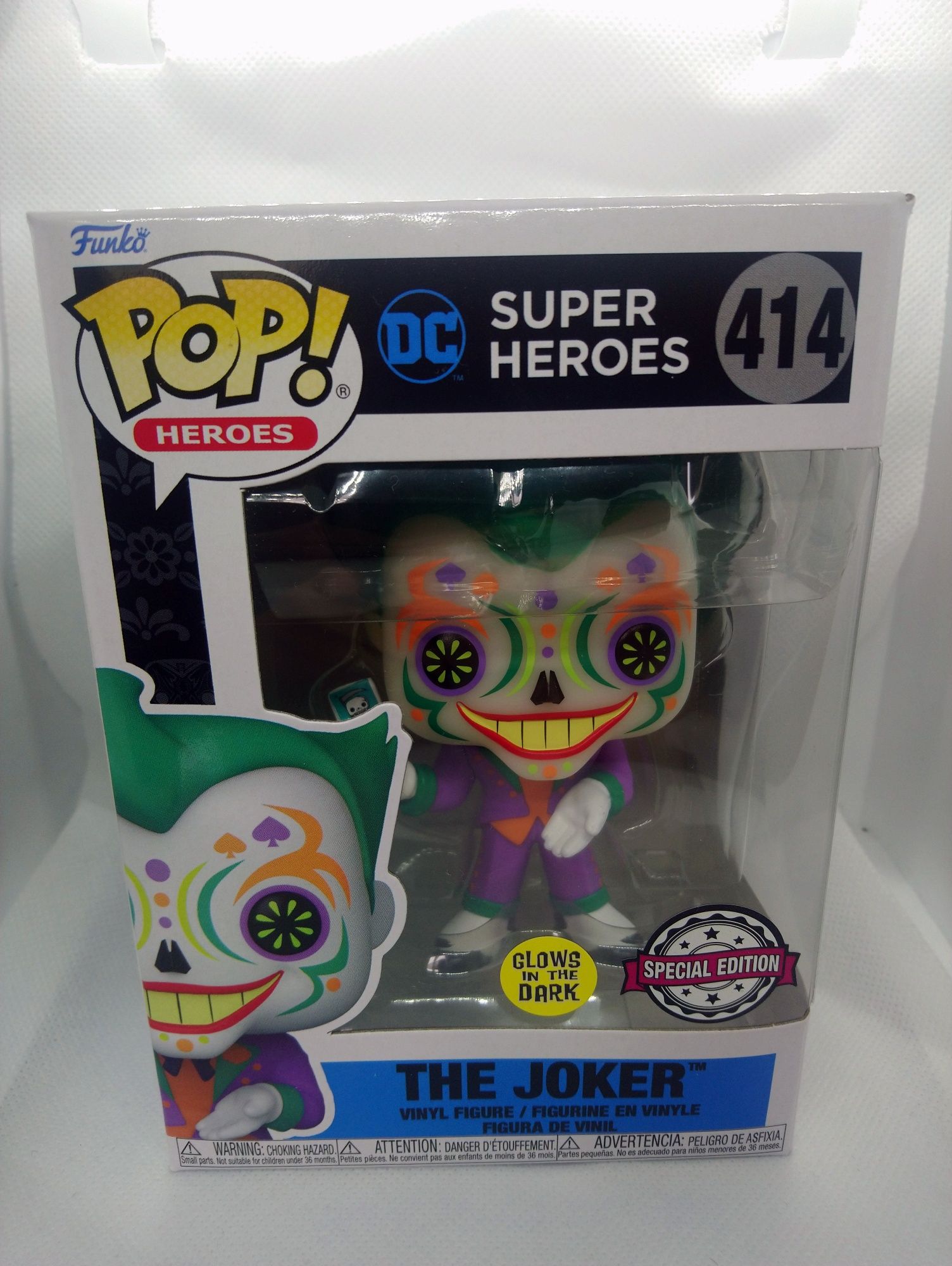 Funko Pop DC Joker GITD Dia de los Muertos 414