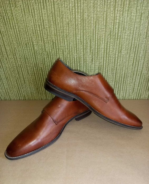 Шкіряні чоловічі туфлі дабл монки