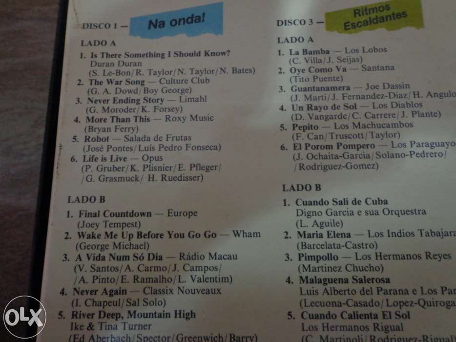 Colectânea de discos de vinil "120 melodies that will live forever" cl