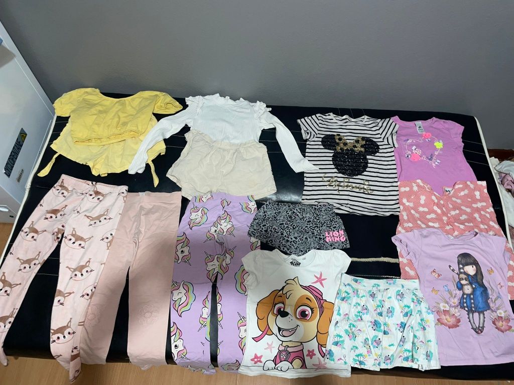 Roupas novas de menina e outras usadas 1 vez 7/8/9/10/11 anos