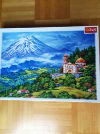 Puzzle 1000 elementów Pejzaż z wulkanem