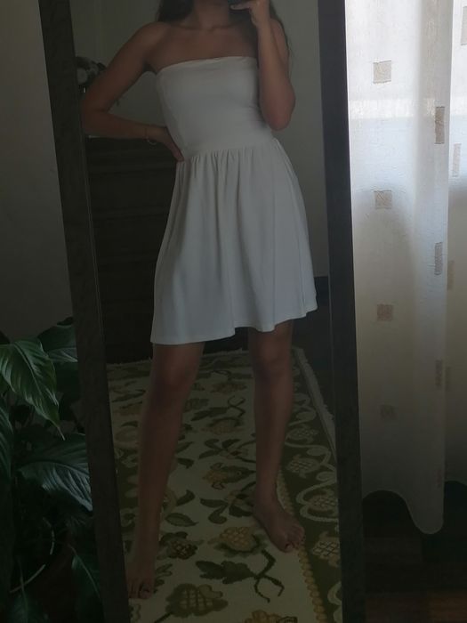 Vestido cai cai branco