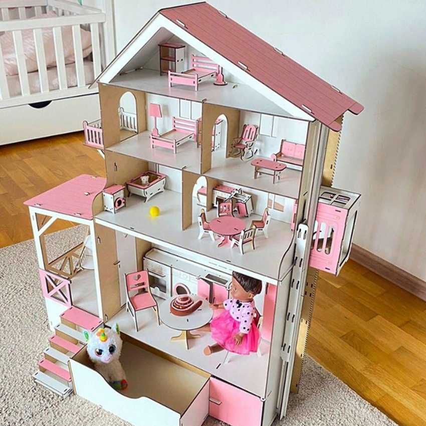 Іграшковий ігровий дім будиночок високий ляльковий лол барбі МЕБЛІ