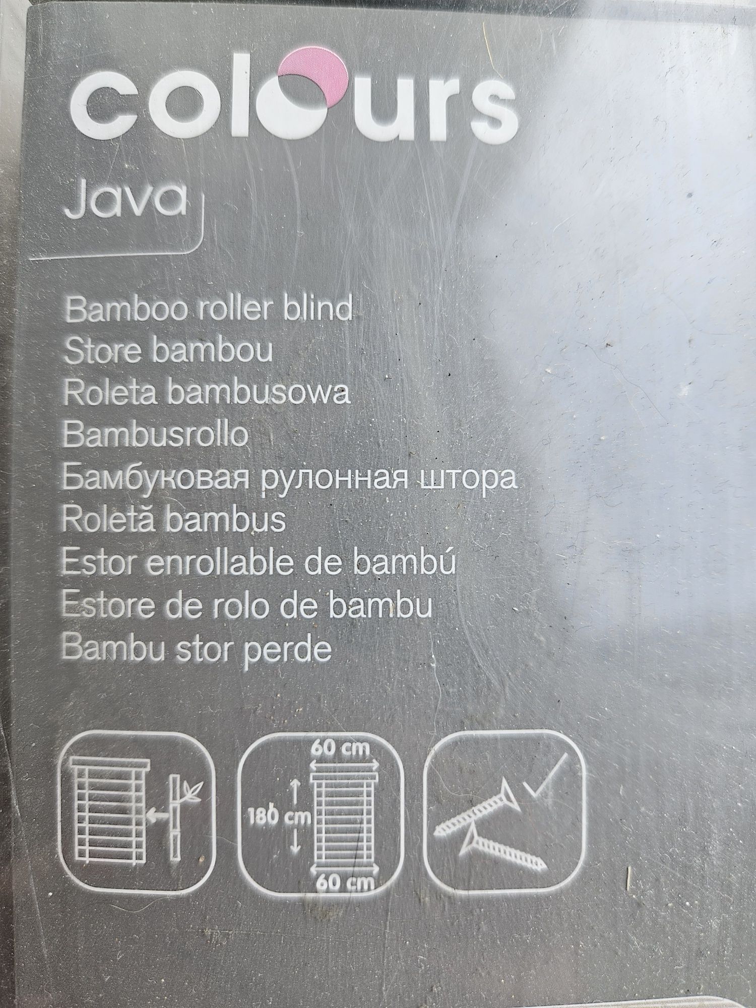 2 rolety bambusowe białe