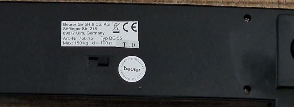 Balança diagnóstico beurer BG55