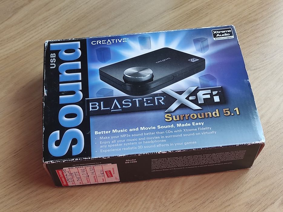 Звуковая карта Sound Blaster X-FI Surround 5.1 (USB)