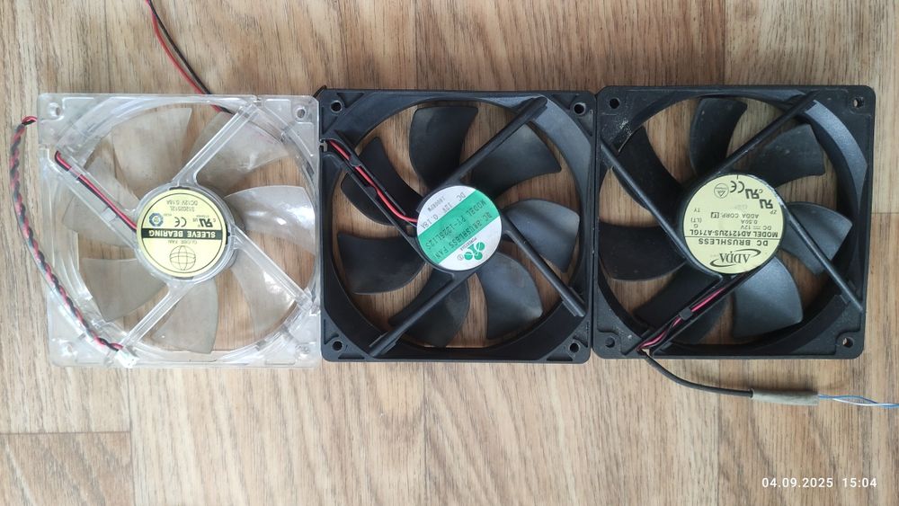 Вентиляторы 12В, разные.