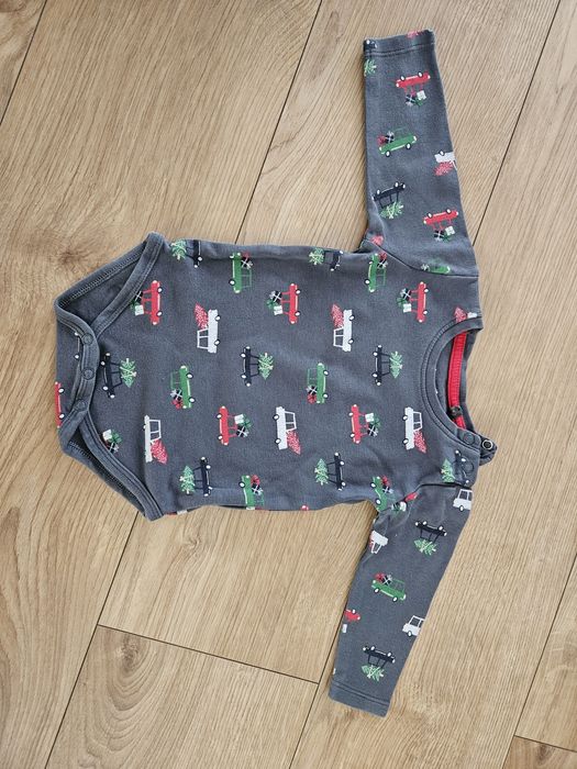 Body świąteczne długi rękaw, Mikołaj 5.10.15, rozmiar 62