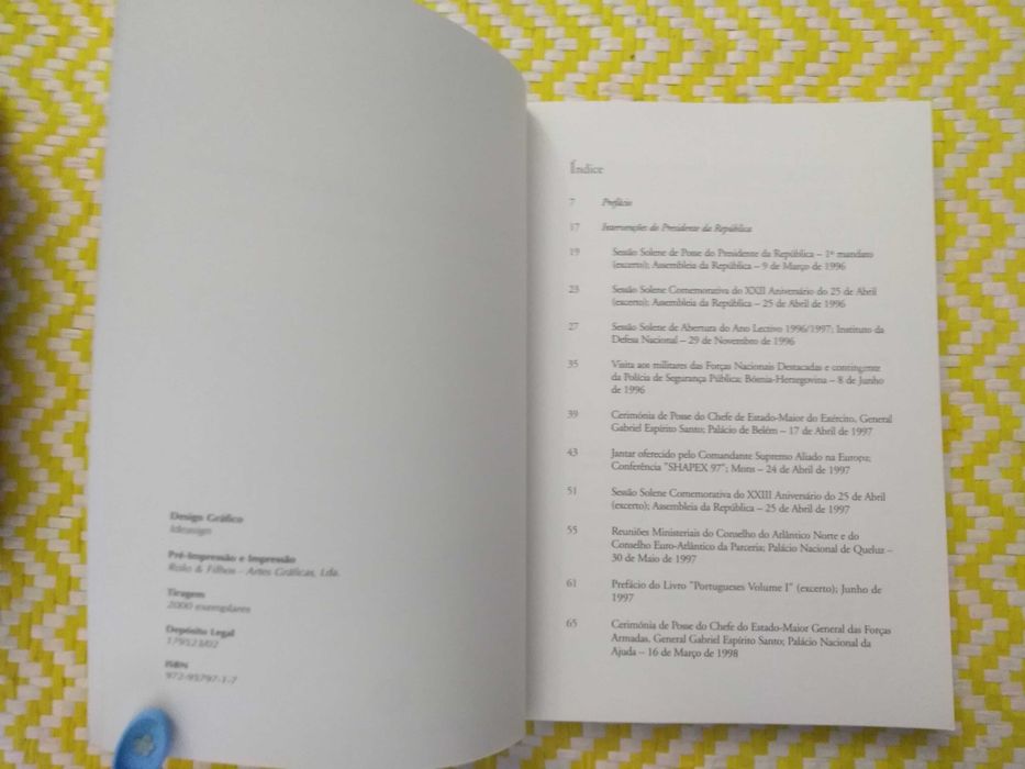 A DEFESA NACIONAL E AS FORÇAS ARMADAS
 Interv Presidente Jorge Sampaio