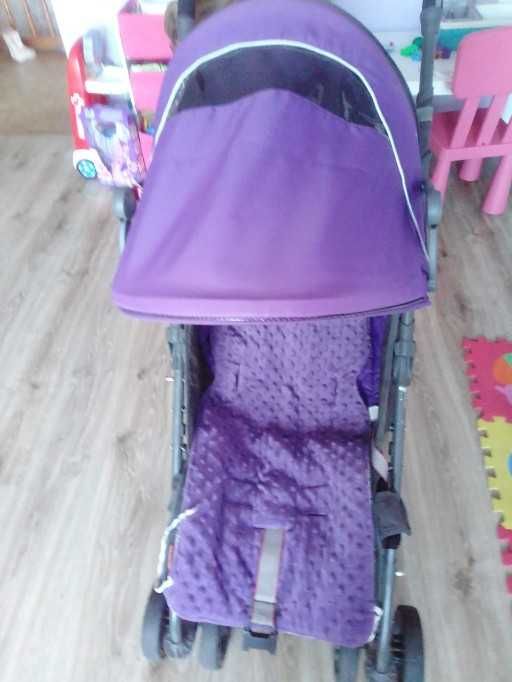 wózek spacerowy fioletowy