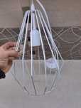 Lampa lampy sufitowe brylant diament Bialy duży