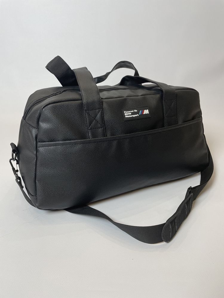 Спортивная дорожная сумка для зала BMW Motorsport из эко-кожи (кожзам)