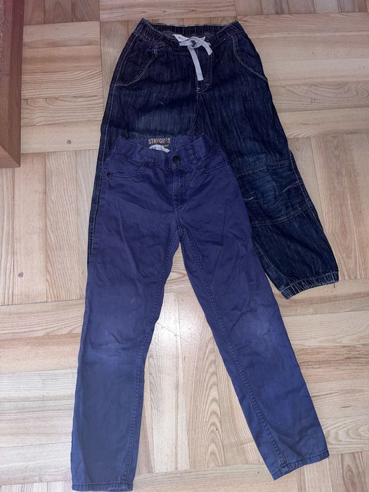 Paka ubranka dzieci chlopiec 128 zestaw 122 spodnie bluza 6-8 lat