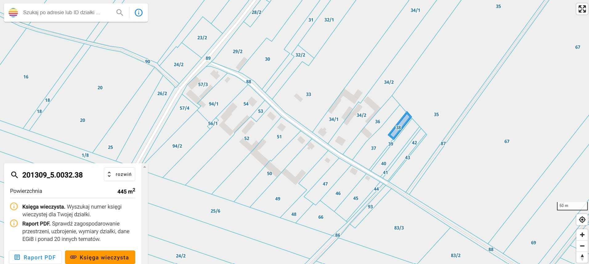 Działka z warunkami zabudowy 3335m²