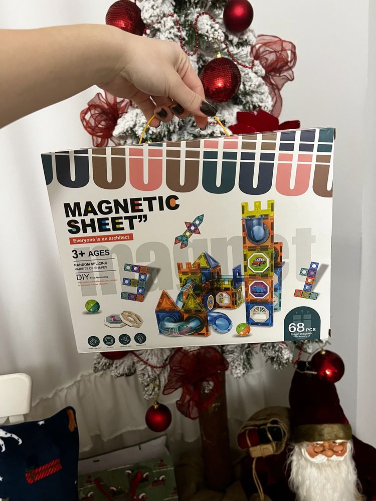 Nowe klocki magnetyczne duży zestaw magnetic sheet prezent budowanie