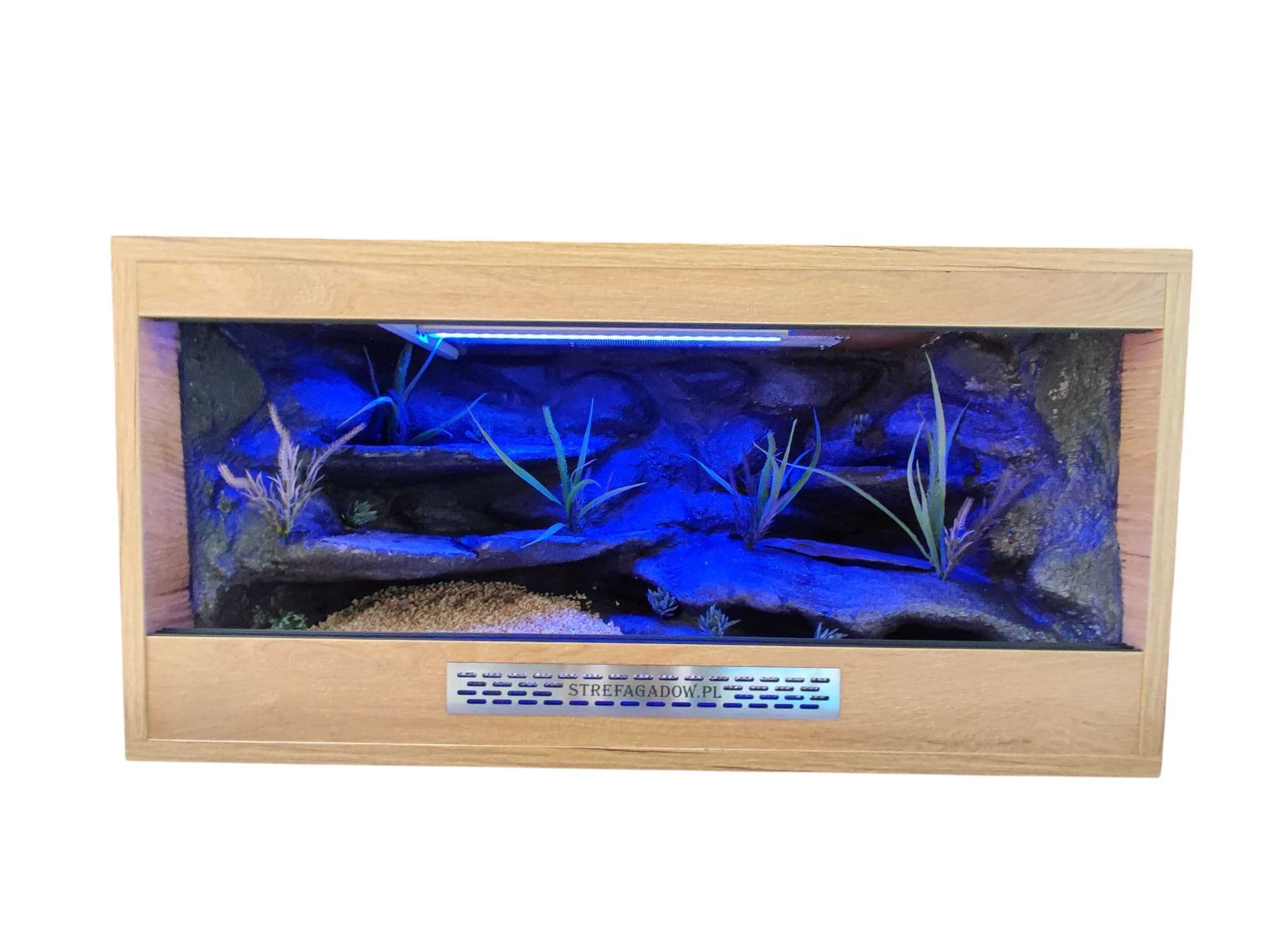 Terrarium pustynne nr744 80/40/40 dla gekonów lamparcich DOSTĘPNE