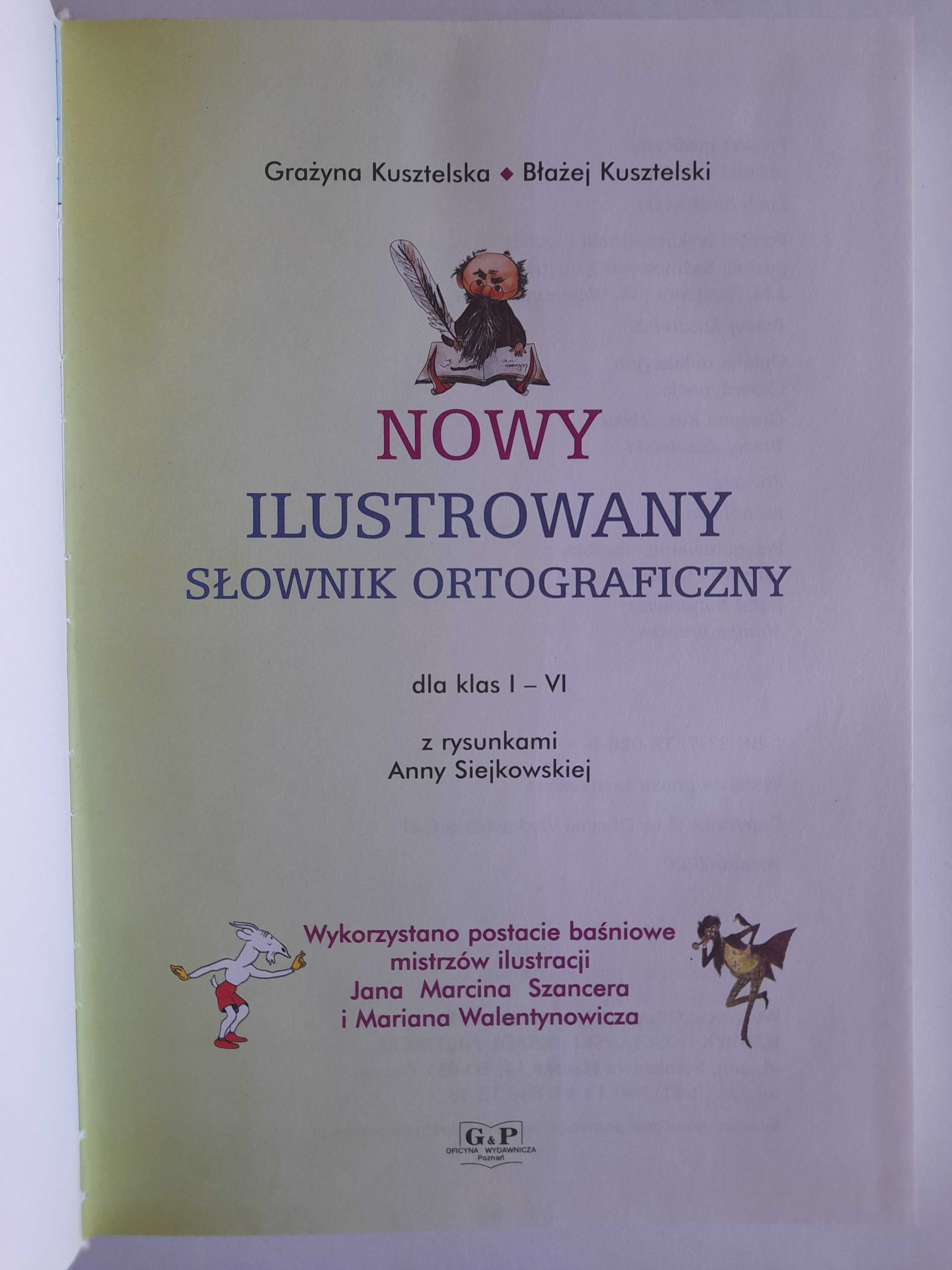 Nowy ilustrowany słownik ortograficzny - Kusztelski, Kusztelska