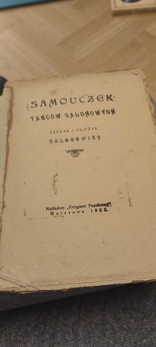 Dwie Stare książki "Księgowość " i Samouczek Tańca 1914 i 1944