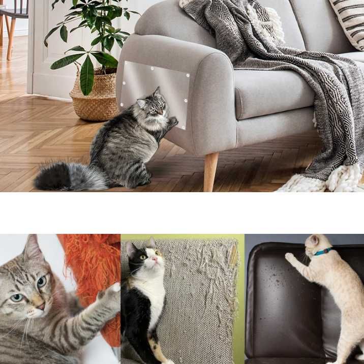 Folia ochronna na meble drapak dla psa kota przeciw drapaniu 45x30