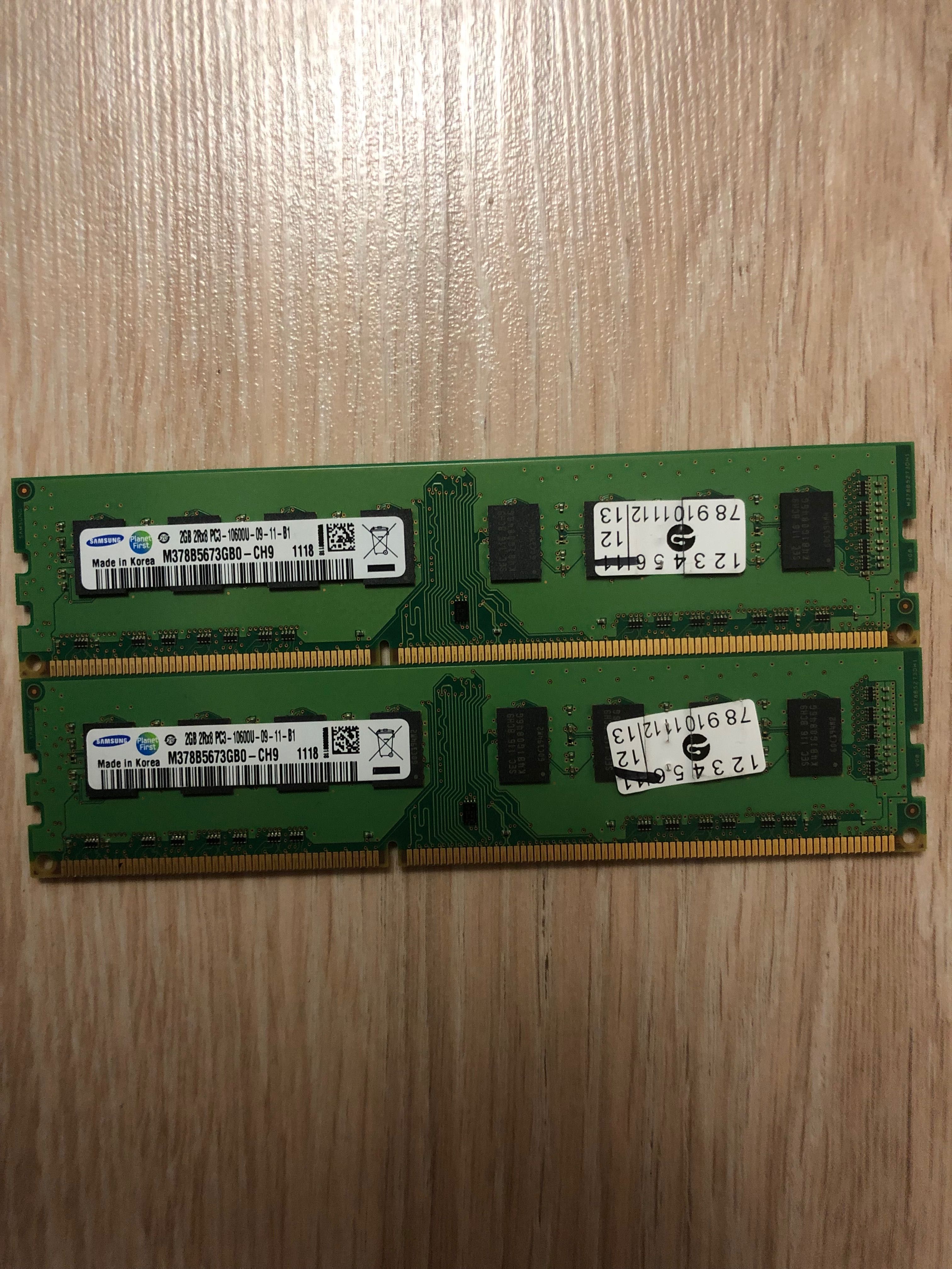 Модулі памʼяті ddr3/1333 2*2gb