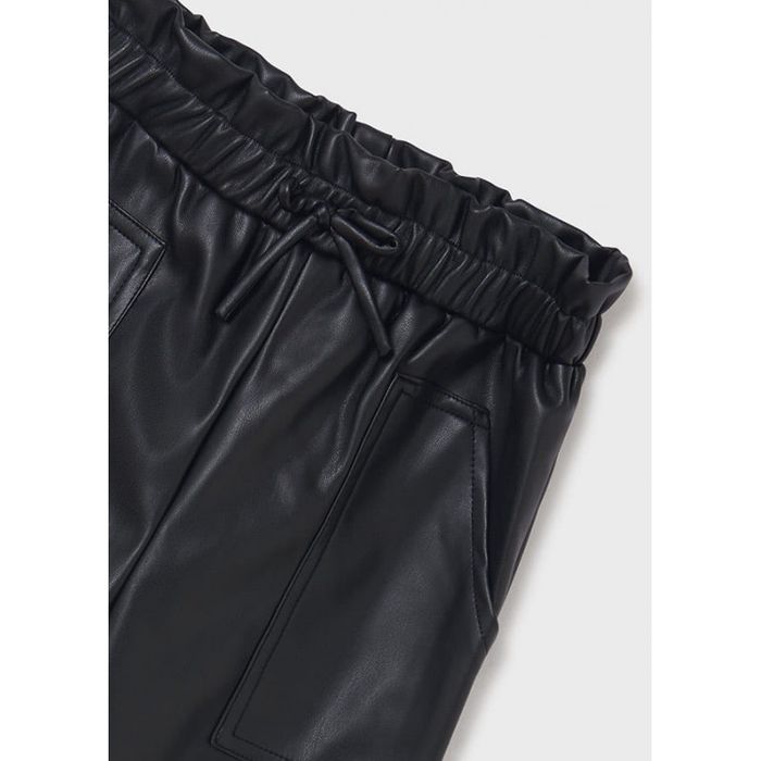 Mayoral 7587 _ spodnie eko skóra czarne r. 140