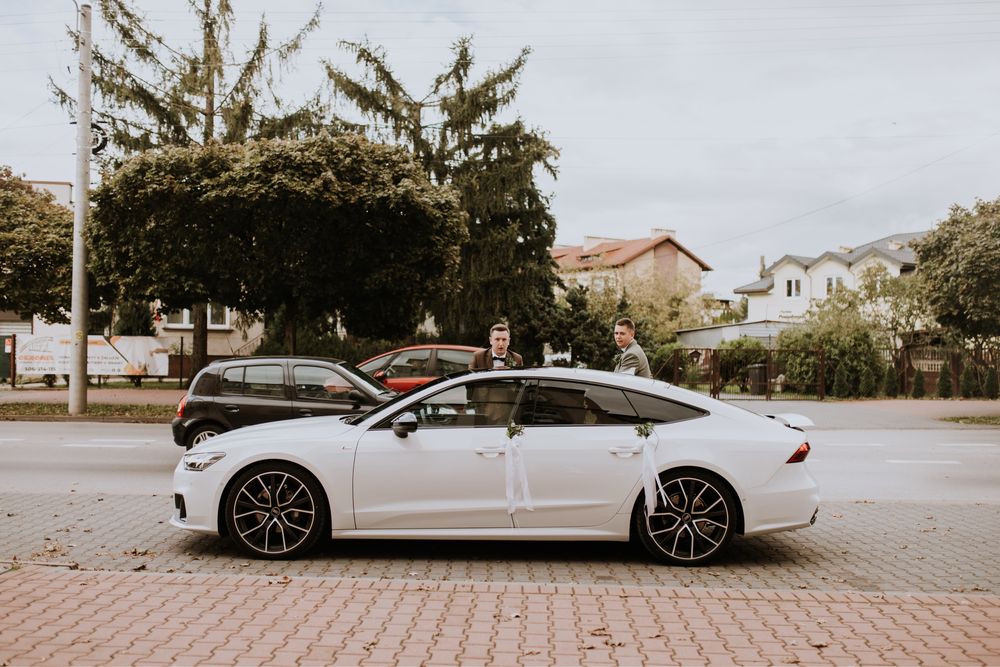 Nowe Białe Audi A7 - Auto do Ślubu Wesela