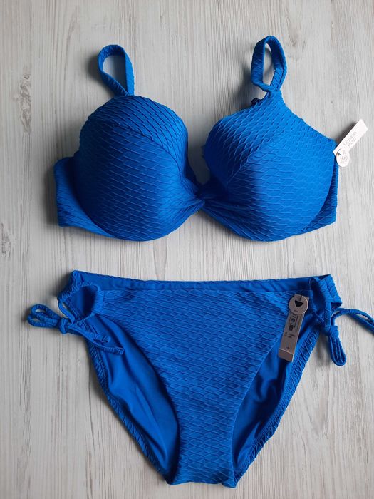 Синий купальник Victoria's secret оригинал L 85Е 85Д 90Е 90Д чашка Д Е