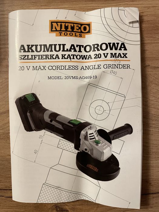 Szlifierka kątowa akumulatorowa niteo
