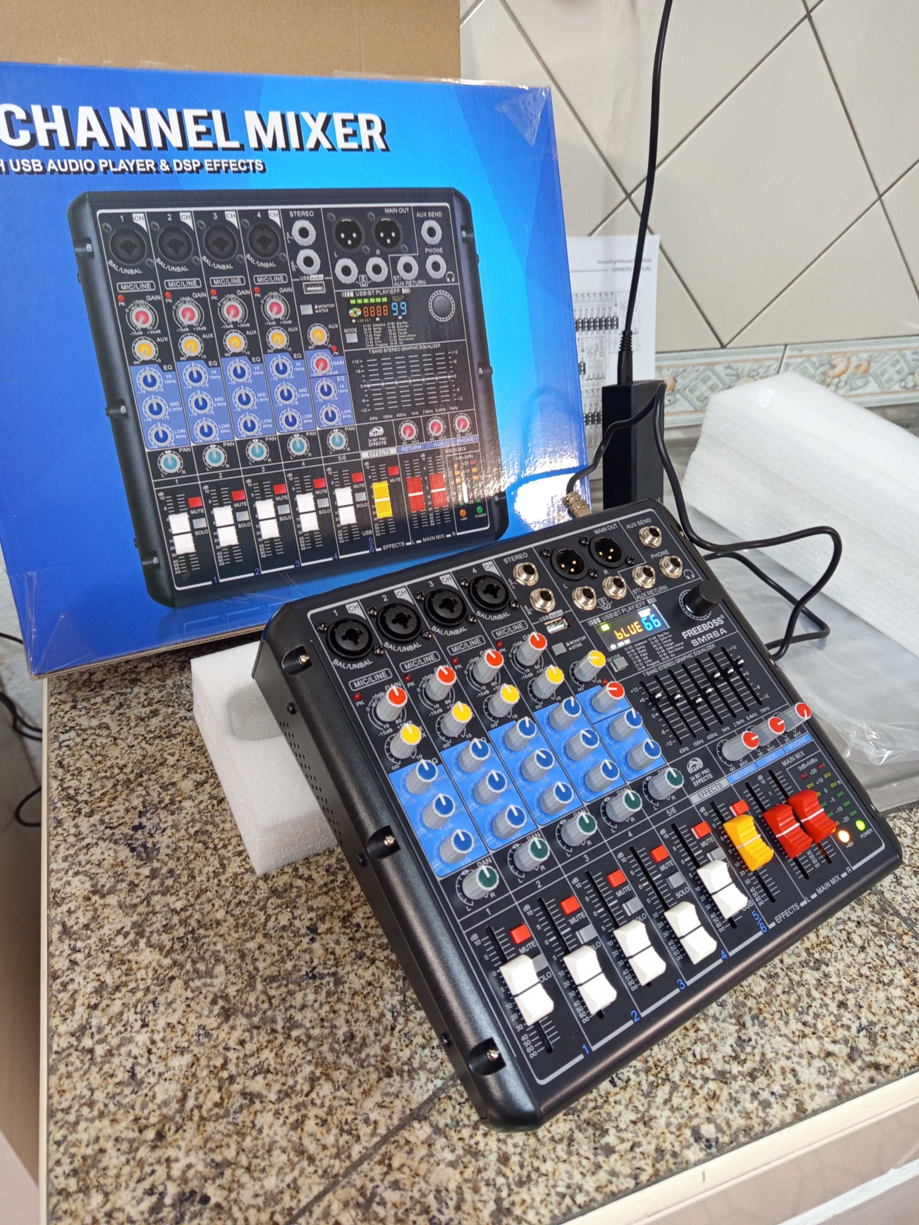 Mesa de Áudio 99 DSP USB Bluetooth 5.0 Nova