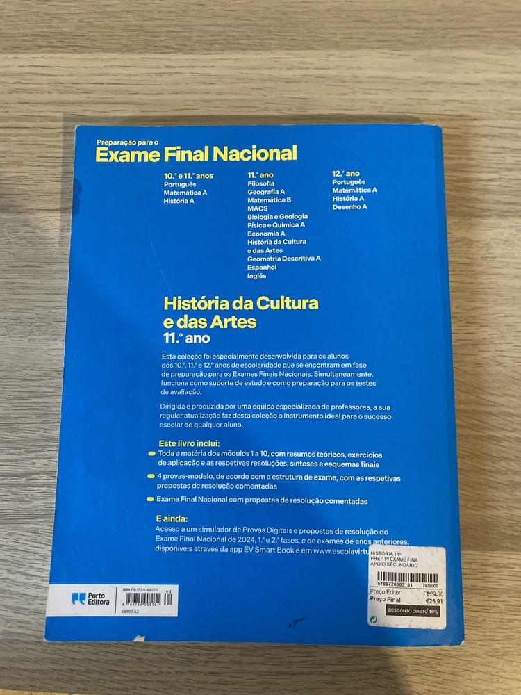 Livro de preparação para exame HCA 11° ano