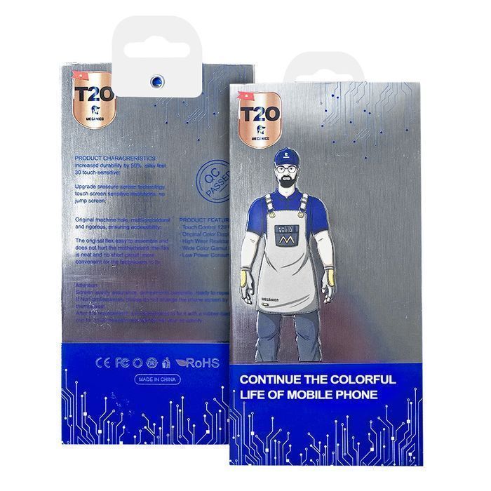 Mecanico Wyświetlacz LCD T2O do Samsung Galaxy A32 4G czarny z ramką