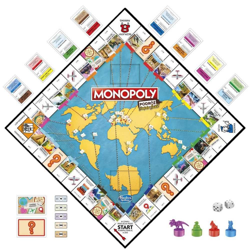 Hasbro Gra Monopoly Podróż Dookoła świata F4007