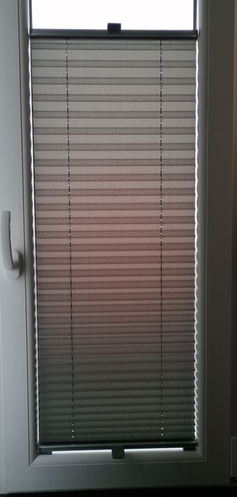 Roleta plisowana nowa 120/54 srebrzysty Mróz