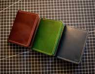 Skórzany portfel Bifold, etui na karty EDC, naturalna skóra licowa