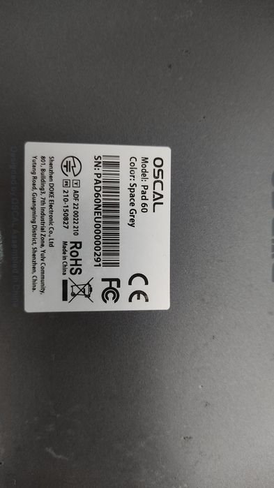 Продам планшет oscal pad 60