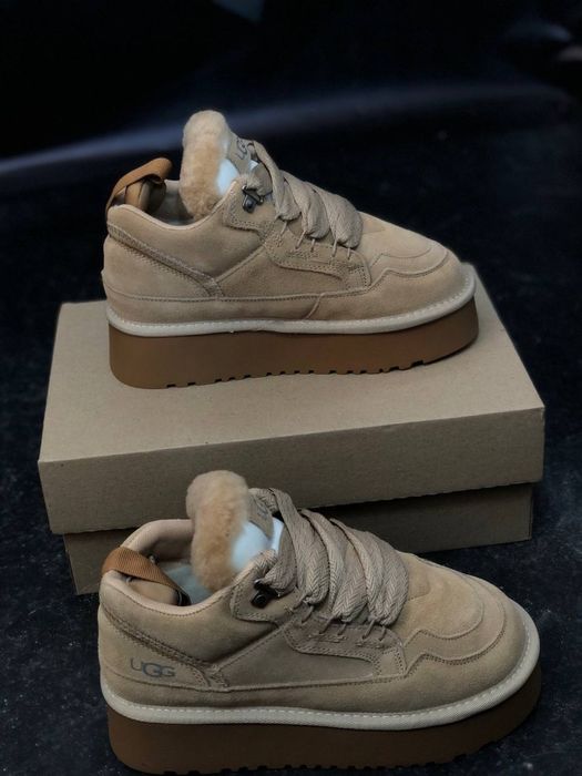 Кроссовки UGG Lowmel Australia Угг овчина, натуральный замш Уггі