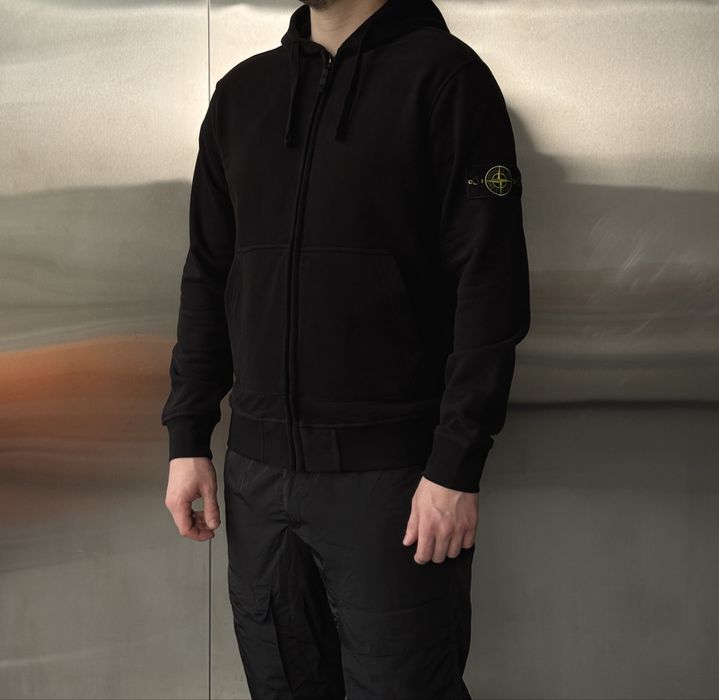 Зіп худі Stone Island | Зіпка Стон Айленд Рожева | Унісекс Розова