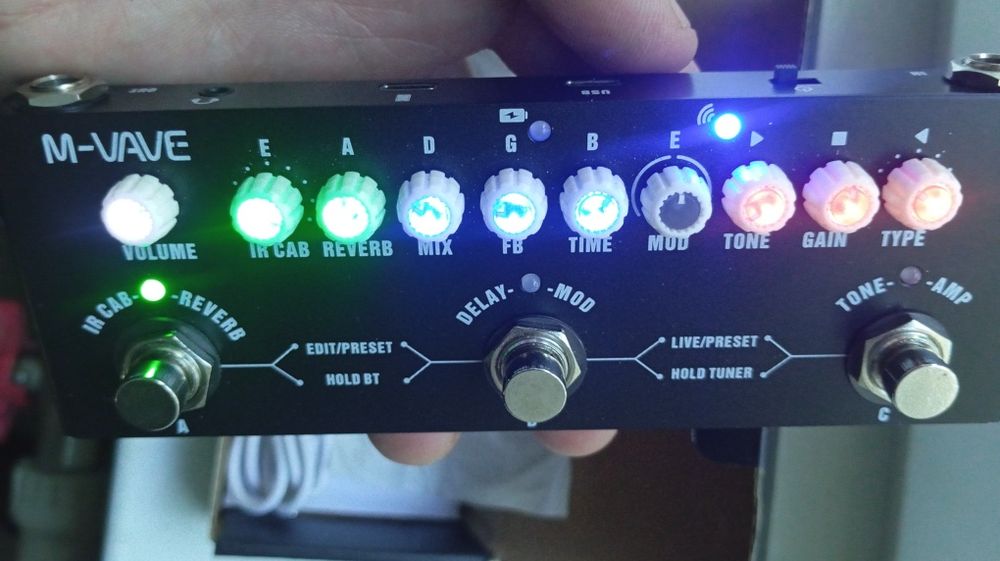 Гитарная педаль процессор Cube-baby для бас электрогитары акустики IR