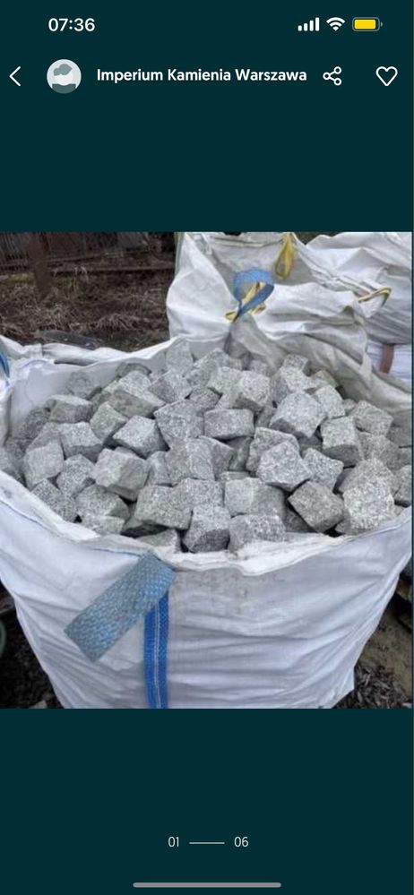 SZARA KOSTKA GRANITOWA Granit 4x6, 7x9, 8x11, 15x17 Brukowa Bazaltowa