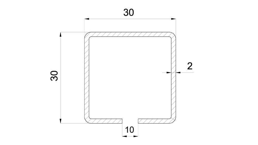 Profil stalowy typu C -ceownik o wym  gr-2x40x100x40 L6000