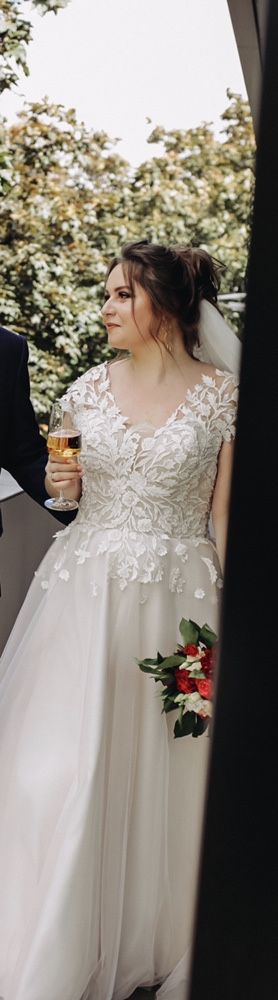 Свадебное платье Весільна сукня айвори 48 50 52 54