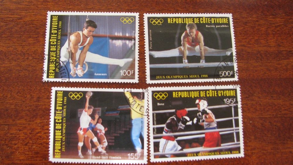 Олимпийские наборы Марки почтовые времён СССР (Спорт)